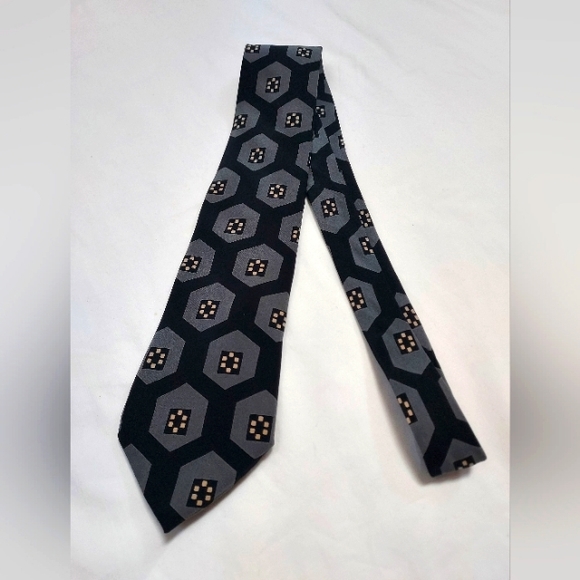 Vintage 80s Krizia Uomo Silk Neck Tie - Picture 1 of 8